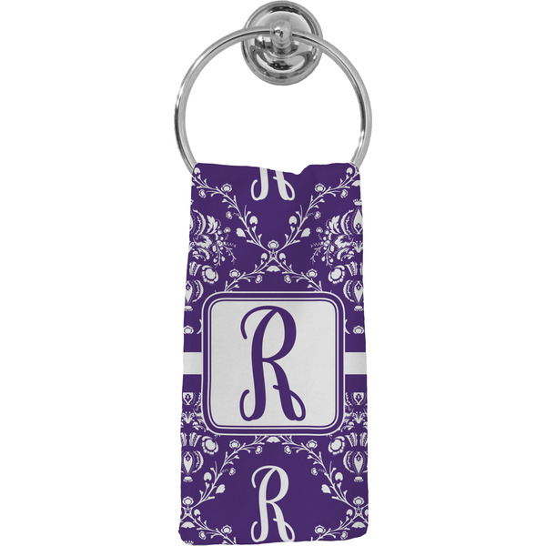 Custom Initial Damask Hand Towel - Full Print (Personalized)