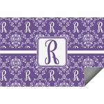 Initial Damask Indoor / Outdoor Rug (Personalized)