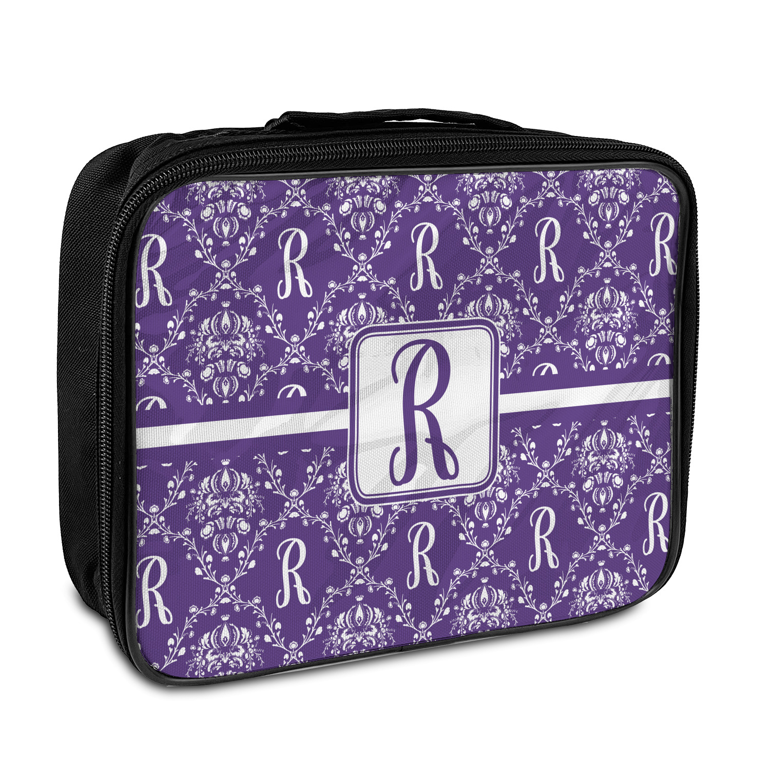 Initial Damask Insulated Lunch Bag (Personalized) YouCustomizeIt