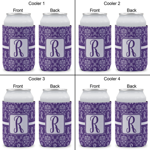 Personalized Initial Damask Can Sleeve (Approval)