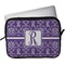 Initial Damask Laptop Sleeve / Case (Personalized)