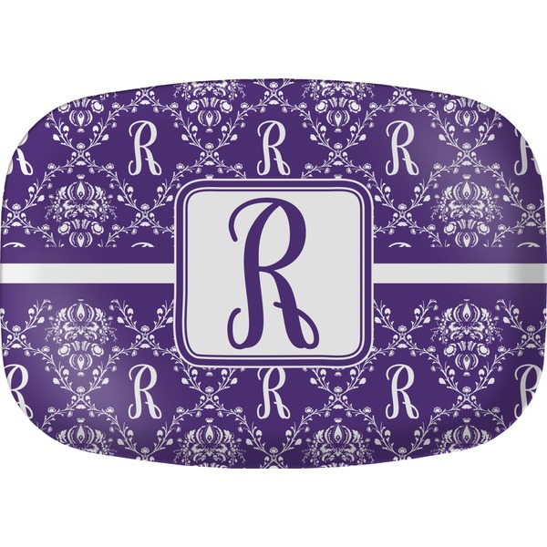 Custom Initial Damask Melamine Platter (Personalized)