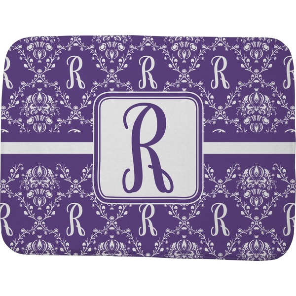 Personalized Initial Damask Memory Foam Bath Mat 48 X 36
