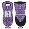 Personalized Initial Damask Neoprene Oven Mitt (Front & Back)