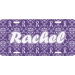 Initial Damask Front License Plate (Personalized)