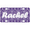 Initial Damask Mini/Bicycle License Plate