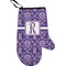 Personalized Initial Damask Personalized Oven Mitts