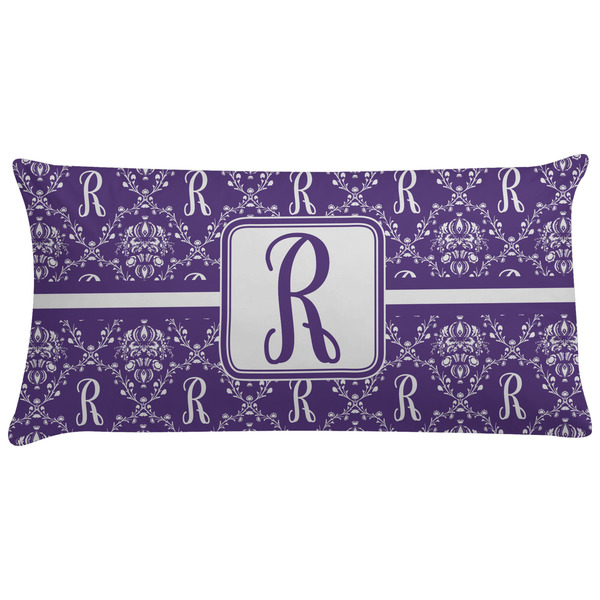 Custom Initial Damask Pillow Case - King (Personalized)