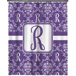 Initial Damask Extra Long Shower Curtain - 70"x84" (Personalized)