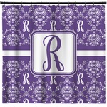 Initial Damask Shower Curtain (Personalized)