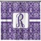 Personalized Initial Damask Shower Curtain