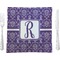 Personalized Initial Damask Square Dinner Plate