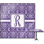 Initial Damask Square Table Top (Personalized)
