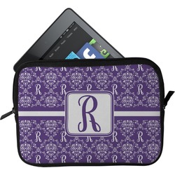 Initial Damask Tablet Case / Sleeve - Small (Personalized)