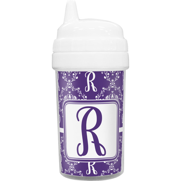 Custom Initial Damask Sippy Cup (Personalized)