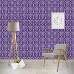 Initial Damask Wallpaper & Surface Covering (Peel & Stick - Repositionable)
