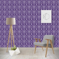 Initial Damask Wallpaper & Surface Covering (Peel & Stick - Repositionable)