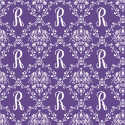 Initial Damask Wallpaper & Surface Covering (Water Activated 24"x 24" Sample)