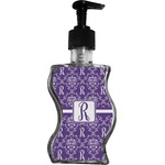 Initial Damask Wave Bottle Soap / Lotion Dispenser (Personalized)