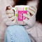 Pink & Green Suzani 11oz Coffee Mug - LIFESTYLE