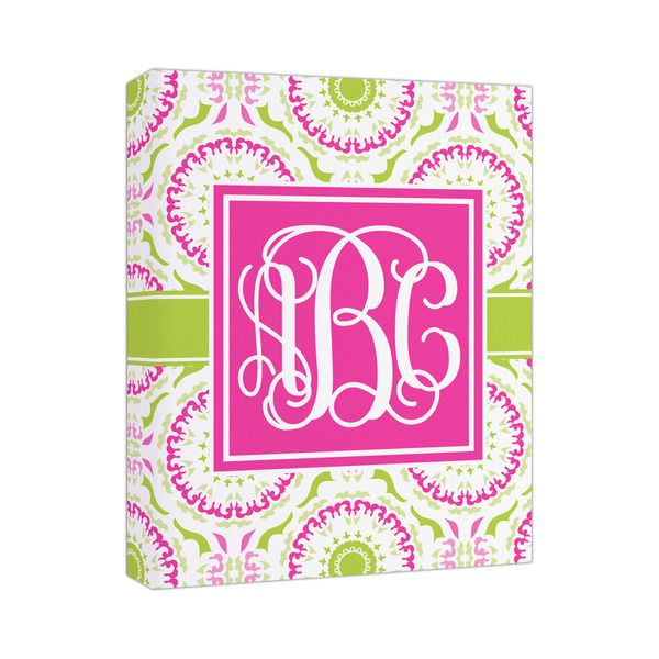 Custom Pink & Green Suzani Canvas Print (Personalized)