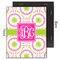 Pink & Green Suzani 11x14 Wood Print - Front & Back View