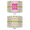 Pink & Green Suzani 12" Drum Lampshade - APPROVAL (Poly Film)