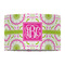 Pink & Green Suzani 12" Drum Lampshade - FRONT (Fabric)