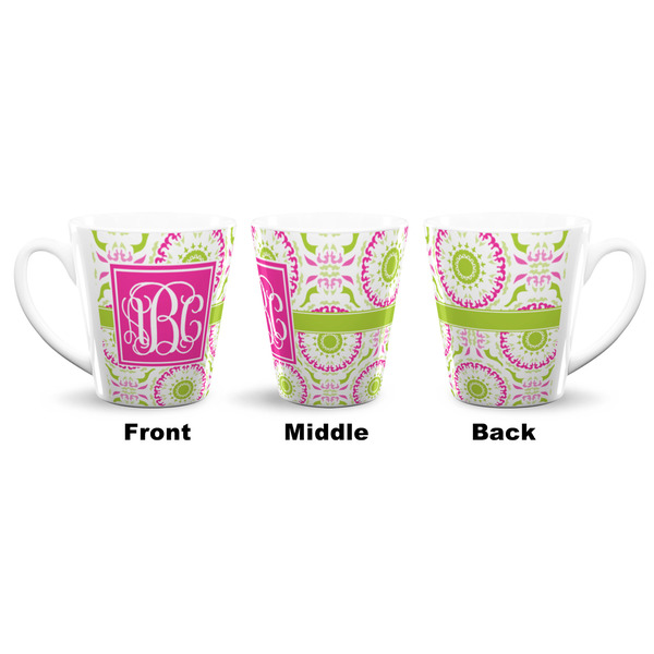 Pink & Green Suzani 12 Oz Latte Mug - Approval