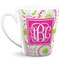 Pink & Green Suzani 12 Oz Latte Mug - Front Full