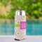 Pink & Green Suzani Can Cooler - Tall 12oz - In Context