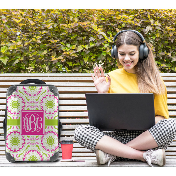 Pink & Green Suzani 15" Backpack - LIFESTYLE