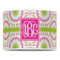 Pink & Green Suzani 16" Drum Lampshade - FRONT (Poly Film)