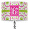 Pink & Green Suzani 16" Drum Lampshade - ON STAND (Poly Film)