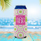 Pink & Green Suzani 16oz Can Sleeve - LIFESTYLE