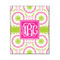 Pink & Green Suzani Wood Print - 16x20 (Personalized)
