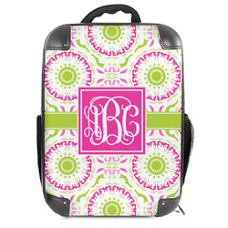 Pink & Green Suzani Hard Shell Backpack (Personalized)