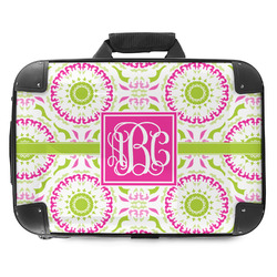 Pink & Green Suzani Hard Shell Briefcase - 18" (Personalized)