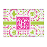 Pink & Green Suzani Patio Rug (Personalized)