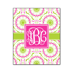 Pink & Green Suzani Wood Print - 20x24 (Personalized)