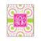 Pink & Green Suzani Wood Print - 20x24 (Personalized)