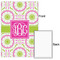 Pink & Green Suzani 20x30 - Matte Poster - Front & Back