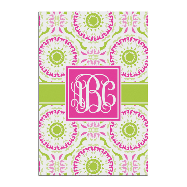 Custom Pink & Green Suzani Posters - Matte - 20x30 (Personalized)