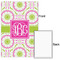 Pink & Green Suzani 24x36 - Matte Poster - Front & Back