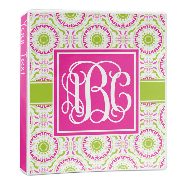 Pink & Green Suzani 3-Ring Binder Main- 1in