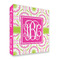 Pink & Green Suzani 3 Ring Binder - Full Wrap - 2" (Personalized)