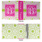 Pink & Green Suzani 3 Ring Binders - Full Wrap - 3" - APPROVAL