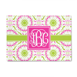 Pink & Green Suzani 4' x 6' Indoor Area Rug (Personalized)