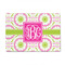 Pink & Green Suzani 4'x6' Patio Rug - Front/Main