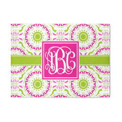 Pink & Green Suzani 5' x 7' Patio Rug (Personalized)